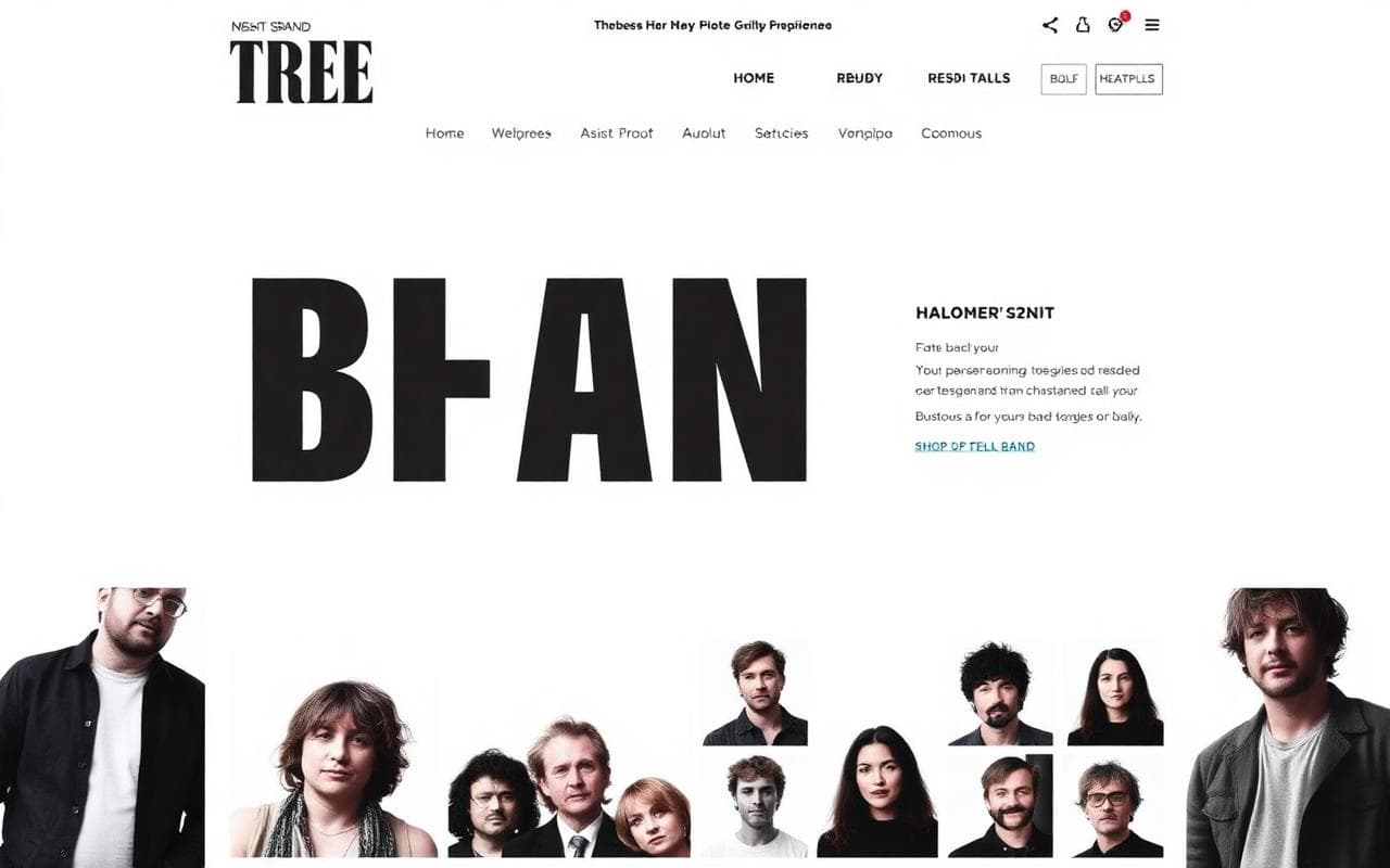 Layout 02 band website preview