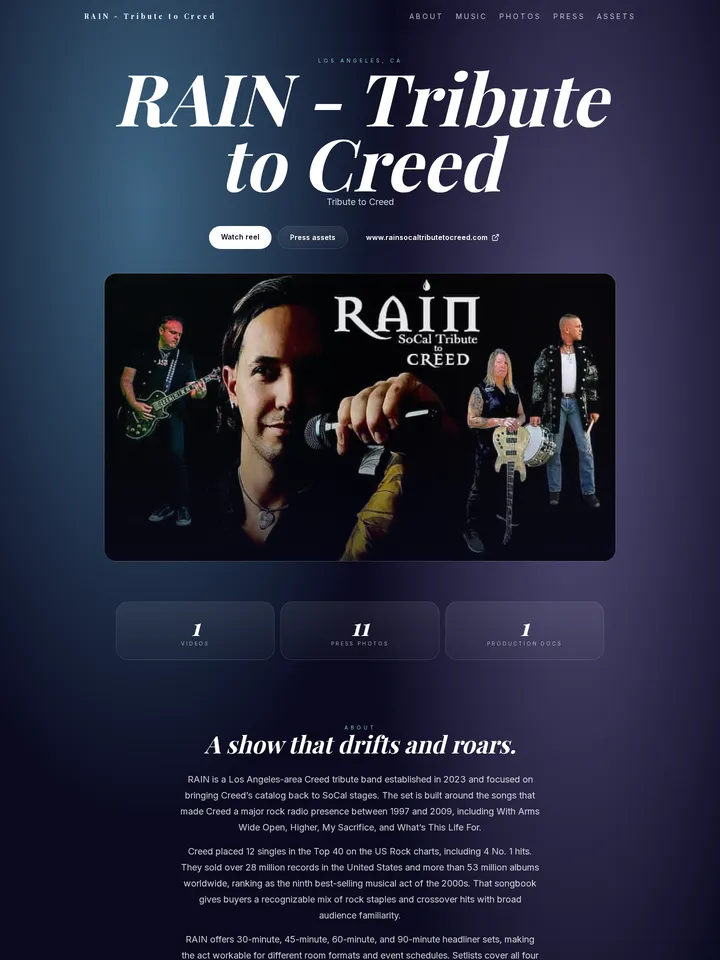 Aurora Drift EPK design preview