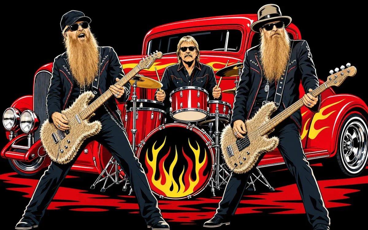 ZZ Top tribute artist